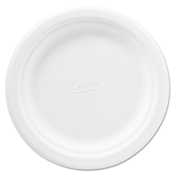 Chinet Classic Paper Plates, 6 3/4", White, Round, PK1000 21226